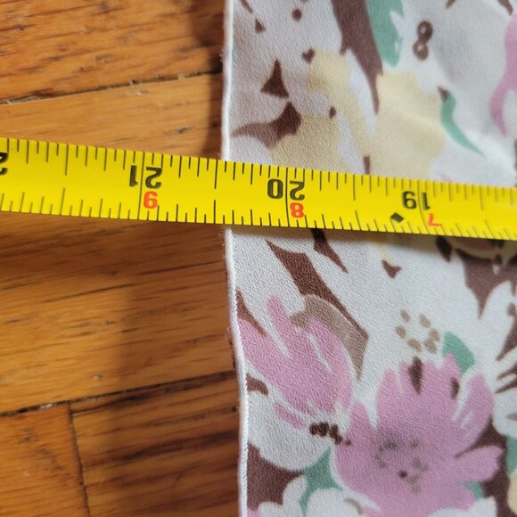 Nine West Floral Ruffle Layered Sleeveless Top Size 2 Nylon Polyester Pastel Col - Picture 5 of 5